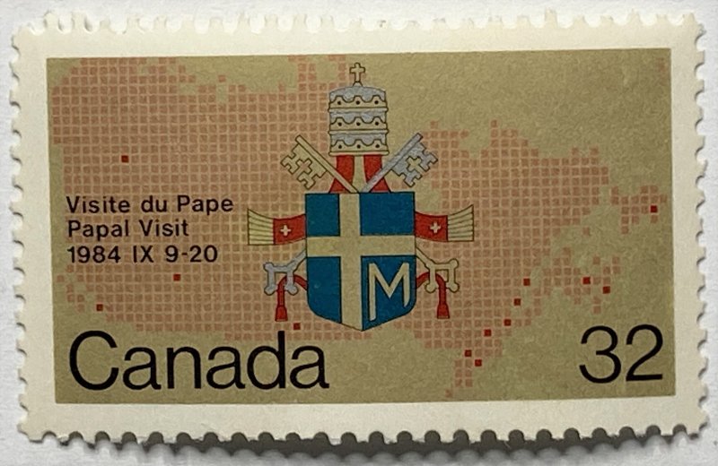 CANADA 1984 #1030 Papal Visit - MNH