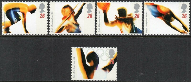 1996 Sg 1930/1934 Olympic and Paralympic Games. Atlanta Unmounted Mint 