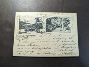 1899 British Hong Kong Postcard Cover to Basel Switzerland