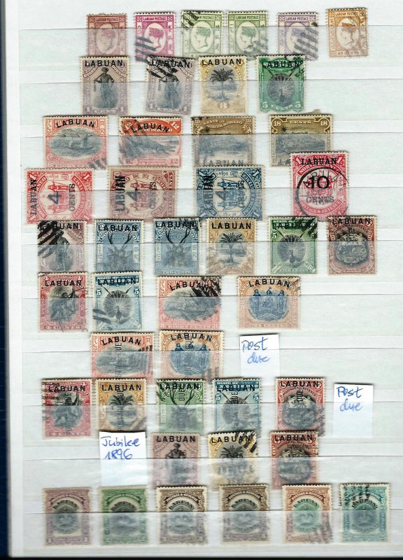 North Borneo - Labuan   stamps Lot