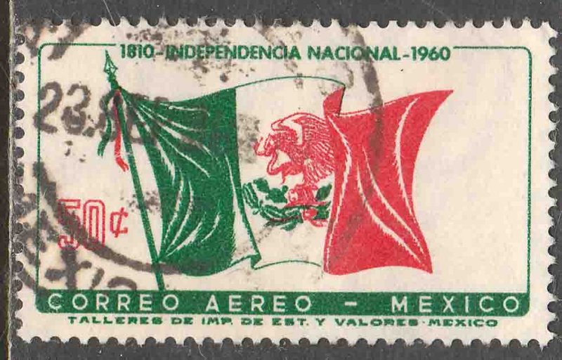 MEXICO C250, 50¢ Sesquicentennial Mexican Independence. Used F-VF (1128)