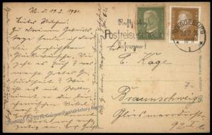 Germany Postal Card Indicia Cutout Used on Cover 71050