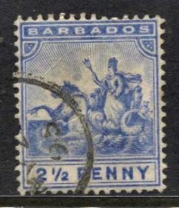 STAMP STATION PERTH -Barbados #74 Definitive Used - Perf.14 - Wmk.2 CV$0.25