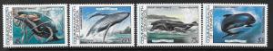 DOMINICA SG839/42 1983 SAVE THE WHALES MNH