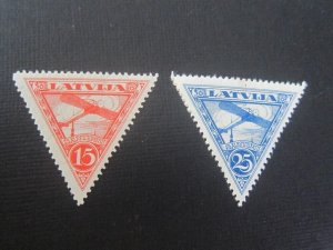 Latvia 1928 Sc C4-5 MH