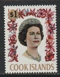 1967 Cook Islands - Sc 216 - MNH VF - 1 single - Queen Elizabeth II