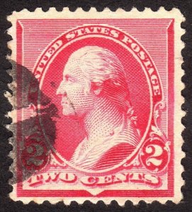 1890, US 2c, Washington, Used, Sc 220