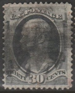 U.S. Scott Scott #165 Hamilton Stamp - Used Single
