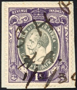 South Africa BF21 1/- Purple and Grey