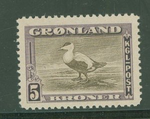 Greenland #18 Mint (NH) Single