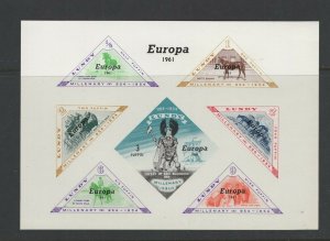 Lundy 1961 Europa souvenir sheet VFMNH