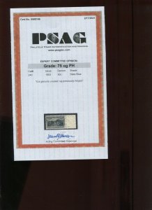 240 Columbian Mint Margin Stamp with PSAG Cert (Stock 240 PSAG1)