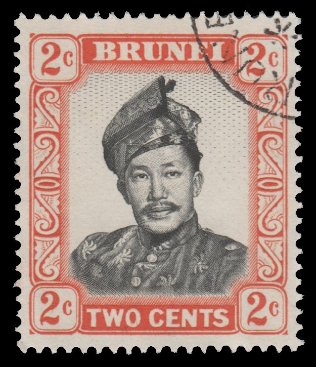 BRUNEI 1952 SCOTT # 84. USED.