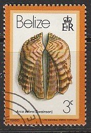 1980 Belize - Sc 473 - used VF - Arca zebra