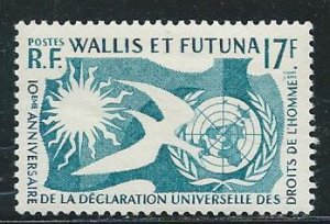 Wallis and Futuna Islands 153 1958 Human Rights single MNH