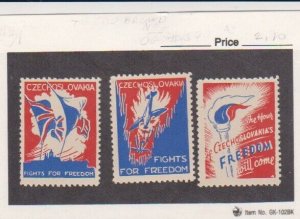 3 Czechoslovakia Fight for Freedom,Fight to Win,The Hour Will Come,Poster Stamp