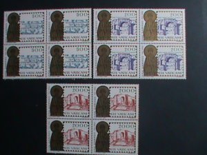 ​VATICAN 1984 SC#749-51 ST.DARAMUS I-ST.PETER- ST.JANUARIUS -MNH-BLOCK OF 4 VF