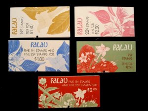 PALAU - SCOTT# 130a,132a-b,133a-b, - PRECANCEL - BOOKLET