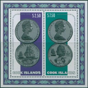 Cook Islands 1974 SG494 Second Voyage Discovery coins MS MNH