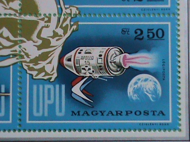 HUNGARY STAMP:1974-CENTENARY OF POSTAL UNION-MINT STAMP S/S VERY RARE