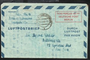 1948 Germany - Berlin Letter Sheet FG 1a Used
