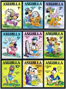 Anguilla #434-442  Set of 9 MNH