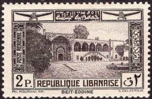 Lebanon C67 - Mint-H - 2p Beit-ed-Din Palace (1940) (cv $0.35)