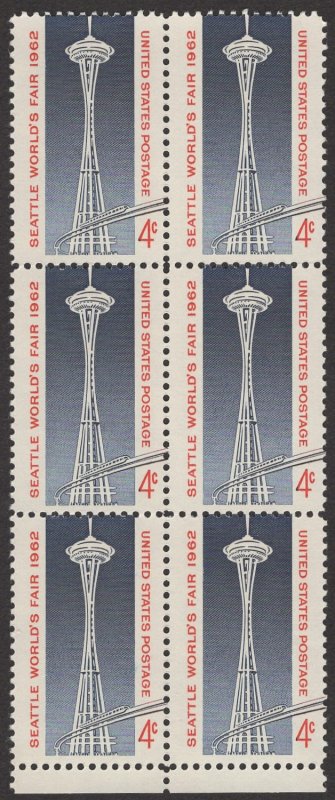 Scott 1196 MNH, OG VF block of 6