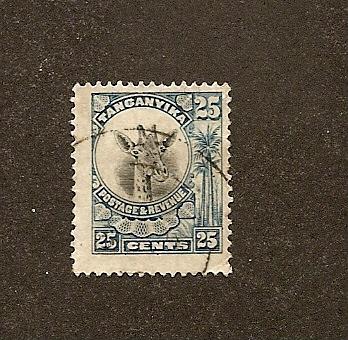 Tanganyika Scott #17 Used Scott CV $20.00