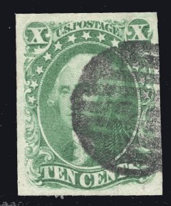 MOMEN: US STAMPS #15 IMPERF USED VF/XF LOT #79881*