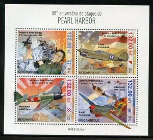 MOZAMBIQUE 2021 80th ANN OF THE ATTACK ON PEARL HARBOR SHEET MINT NH