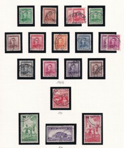 NEW ZEALAND KGV & HEALTH STAMPS VARIOUS TOWN/CITY CANCELS COLLECTED FOR THIS