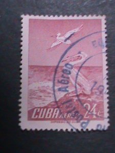 ​CUBA-AIRMIAL- VERY OLD CUBA  BIRDS STAMPS USED- VF WE SHIP TO WORLD WIDE.
