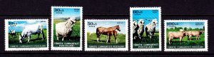 Turkey stamps #B98 - 102, MNH, complete set, farm animals
