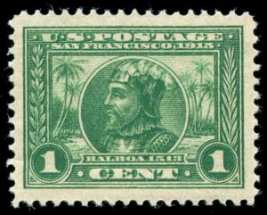 momen: US Stamps #397 Mint OG NH PSE Graded SUP-95J