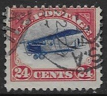 US C3 1918 24  cents  fine used