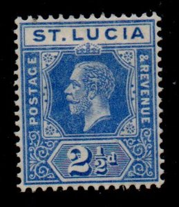 St Lucia Sc 67 1912 2 1/2d ultra George V stamp mint mint