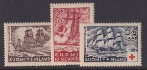 Finland, Scott B24-B26, MNH 