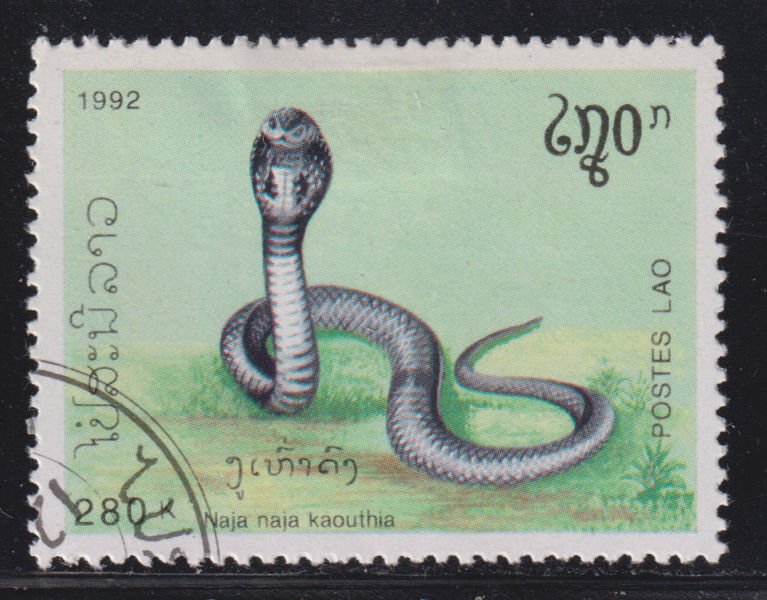 Laos 1078 Poisonous Snakes 1992