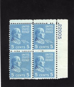 810 Monroe, MNH UR-PB/4 (#22005)