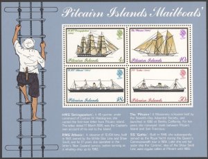 1975 Pitcairn Islands Scott # 150a, Mailboats,  MNH