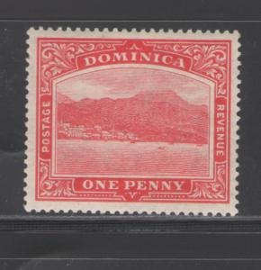 Dominica 1908 View of Roseau 1p Scott # 51 MH