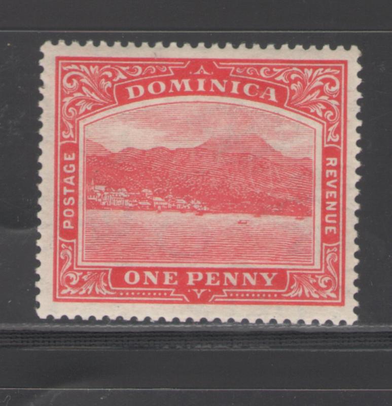 Dominica 1908 View of Roseau 1p Scott # 51 MH