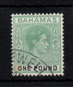 Bahamas 1938-52 £1 dp grey green good CDS used SG157A WS45902