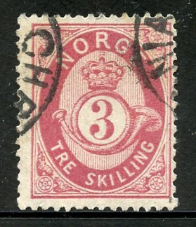 Norway # 18,Used. CV $ 35.00    (108)