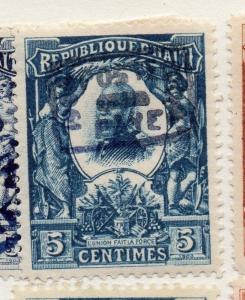 Haiti 1904 Early Issue Fine Used 5c. 073456