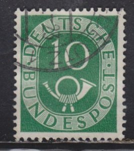 Germany 675 Post Horn 10pf 1951