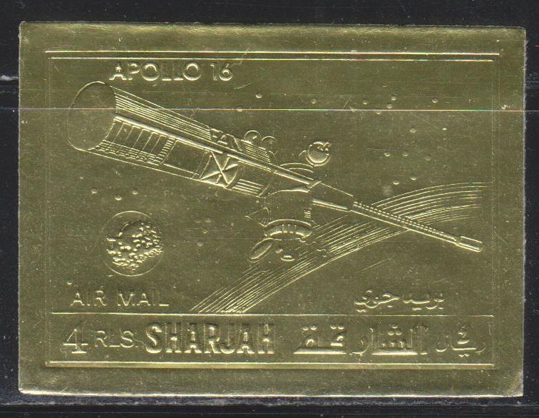 Sharjah, Space Research (MI# 707B) MNH BLK 70 B