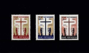 Portuguese Guinea 1953 MH full set Sacred Art Exhibition Sc#277-79 Mf#267-69 X