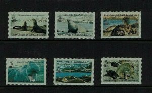 South Georgia: 1991, Elephant Seals,  MNH set